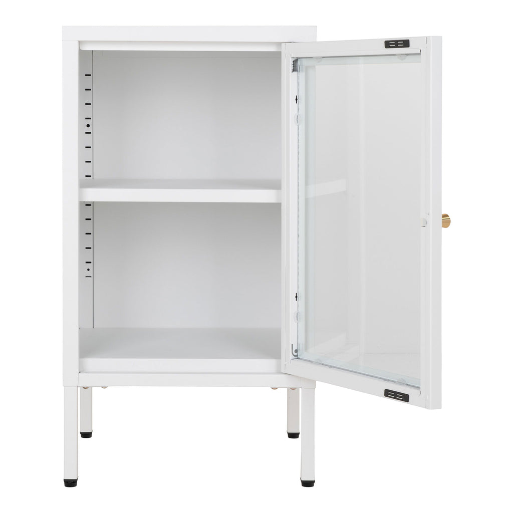 Dalby Cabinet - Cabinet with glass door, white